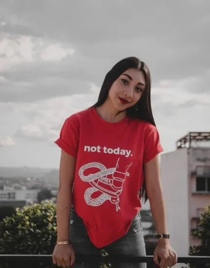 Picture of Women Neck Cotton  T-Shirt
